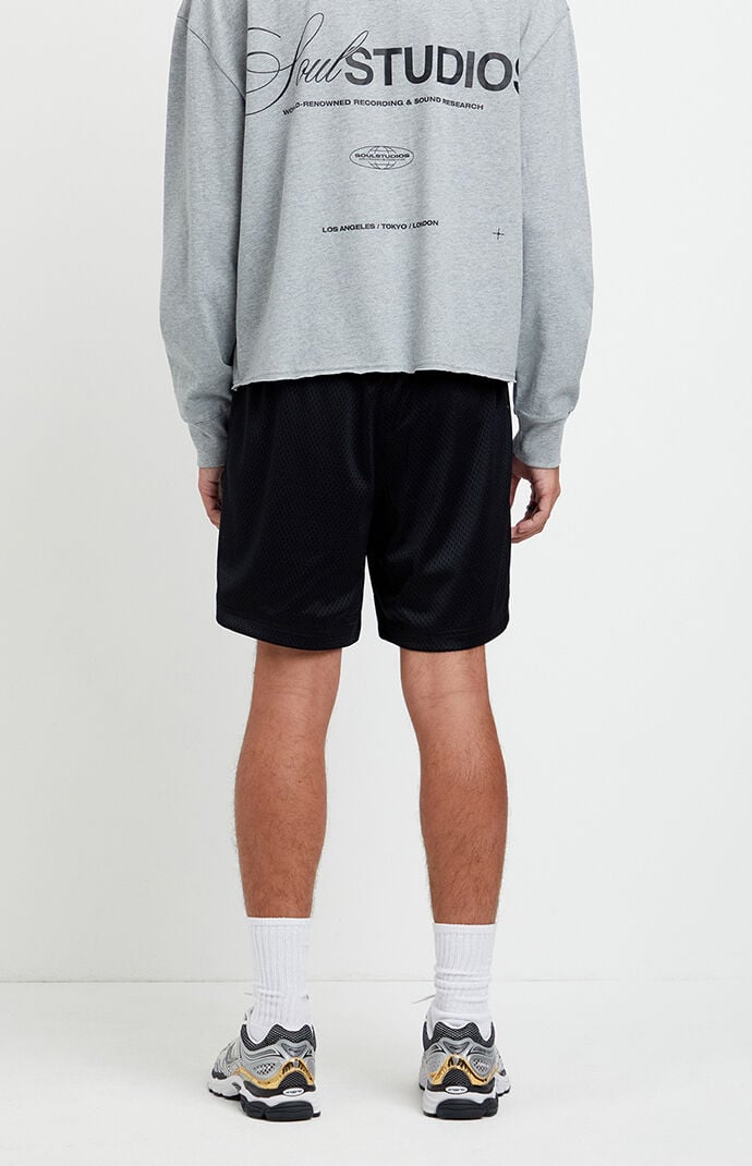 Pacsun Black Aaron Mesh Volley Shorts