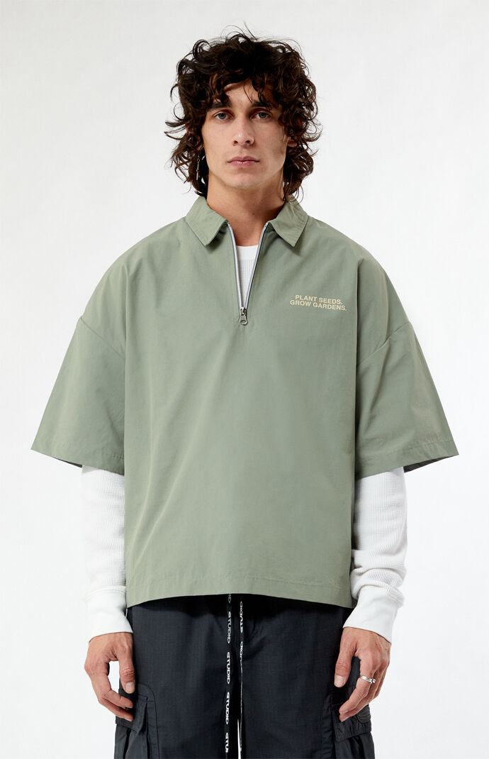 GARDENS & SEEDS x Co-Op Plant Seeds Half Zip Shirt | PacSun