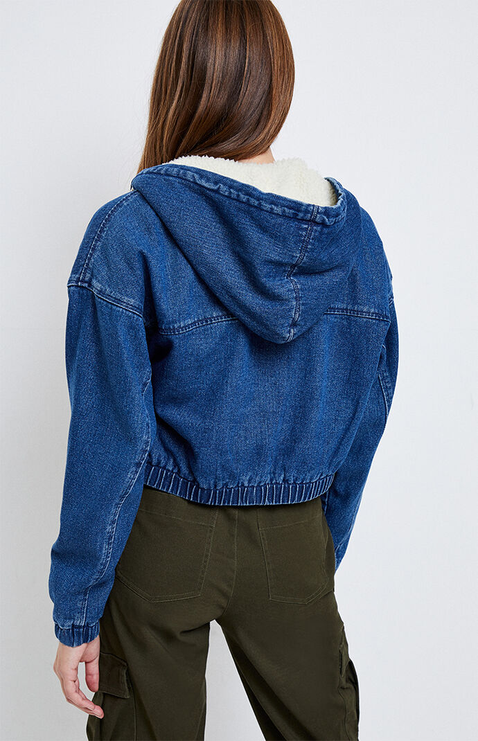 pacsun denim bomber jacket