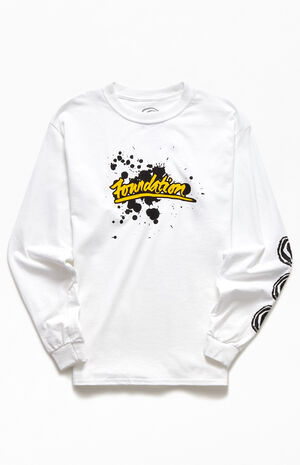 Foundation Script Long Sleeve T Shirt Pacsun