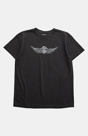 2000s Harley Davidson Black Graphic T-Shirt image number 1