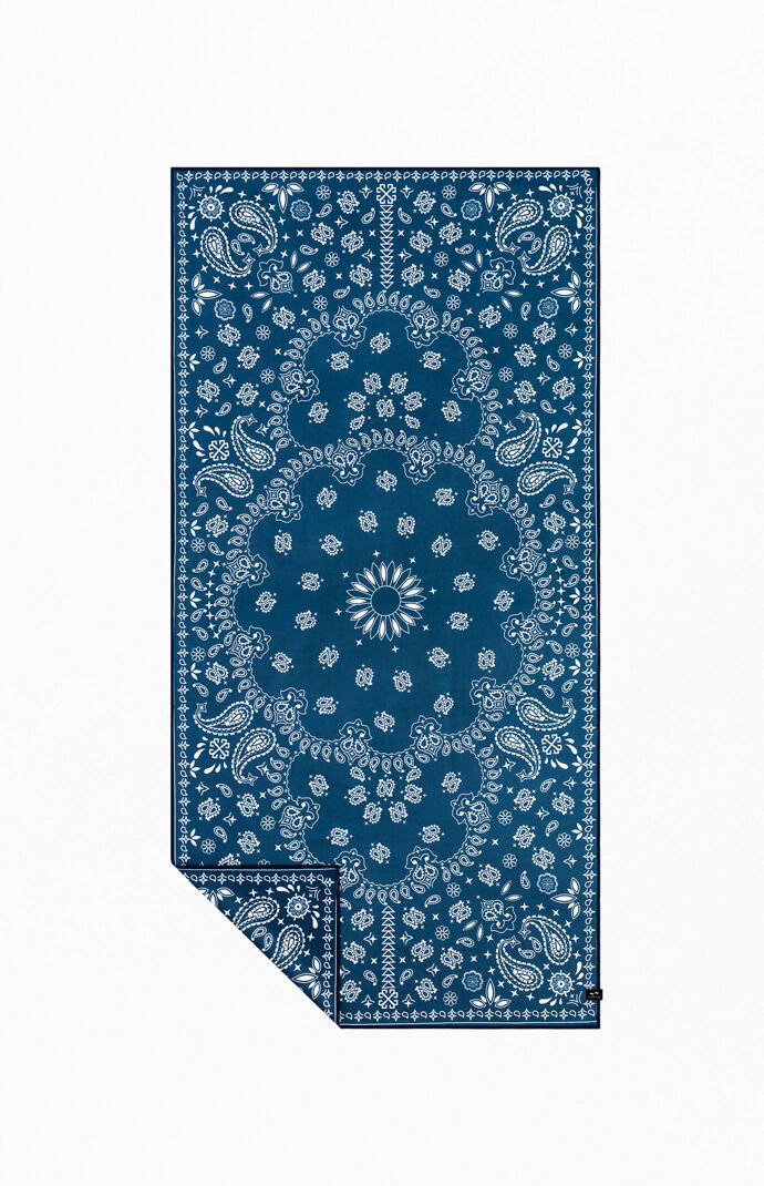 Eco Navy Paisley Park Quick-Dry Towel