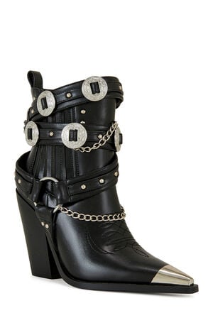 Women's Riggins Black Western Booties image number 2