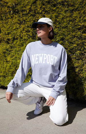 Light Blue Presley Newport Long Sleeve T-Shirt image number 4