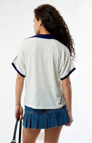 Kelli Pointelle Polo Shirt image number 4