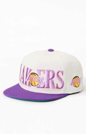 LA Lakers Snapback Hat image number 4