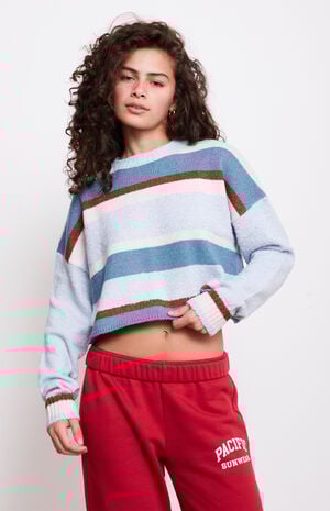 Marissa Striped Cozy Crew Neck Sweater image number 3
