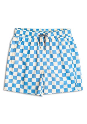 Kids Checkerboard Liffy Swim Trunks image number 1