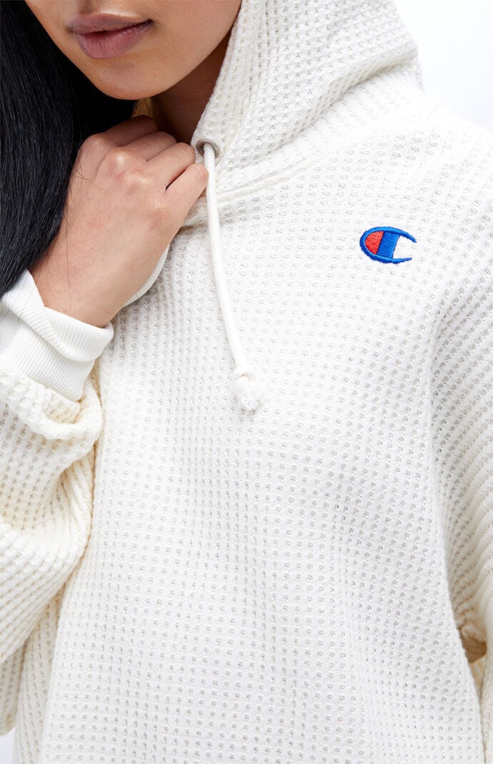 Pacsun white champion hoodie deals