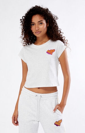 Heather Grey Classic Jersey Y2K T-Shirt image number 2