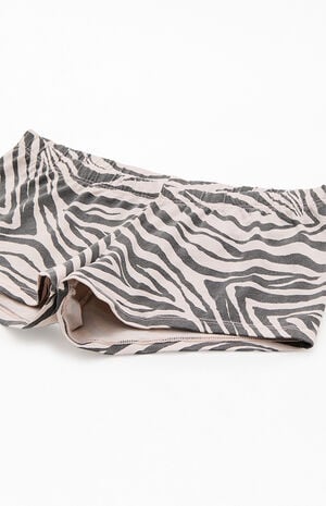 Black & Pink Zebra Boxer Boyshorts image number 2