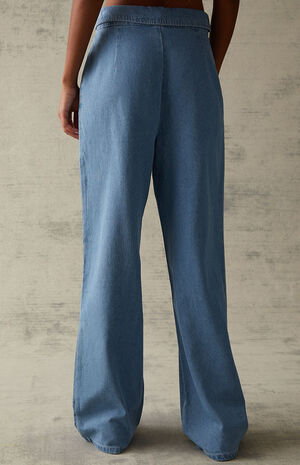 Light Blue Fold-Over Trousers image number 4