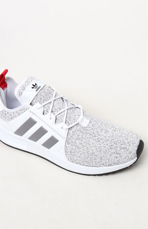 X_ PLR Knit White & Grey Shoes image number 5