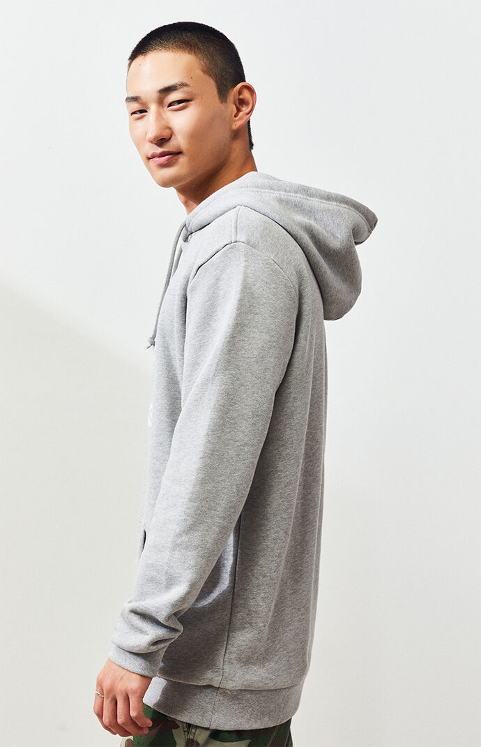 Heather Grey Trefoil Pullover Hoodie