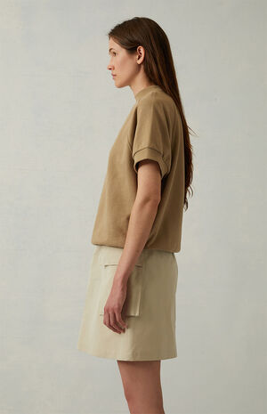 Women's Wheat Cargo Mini Skirt image number 3