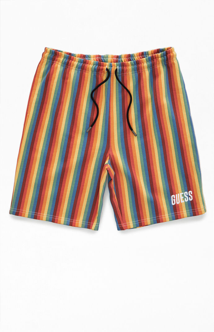 Guess striped drawstring shorts cheap