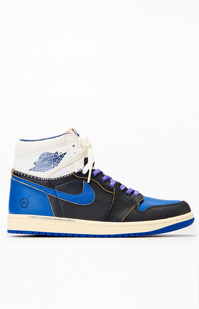 Air Jordan 1 x Fragment Design Union LA Retro High OG Sport Royal Shoes
