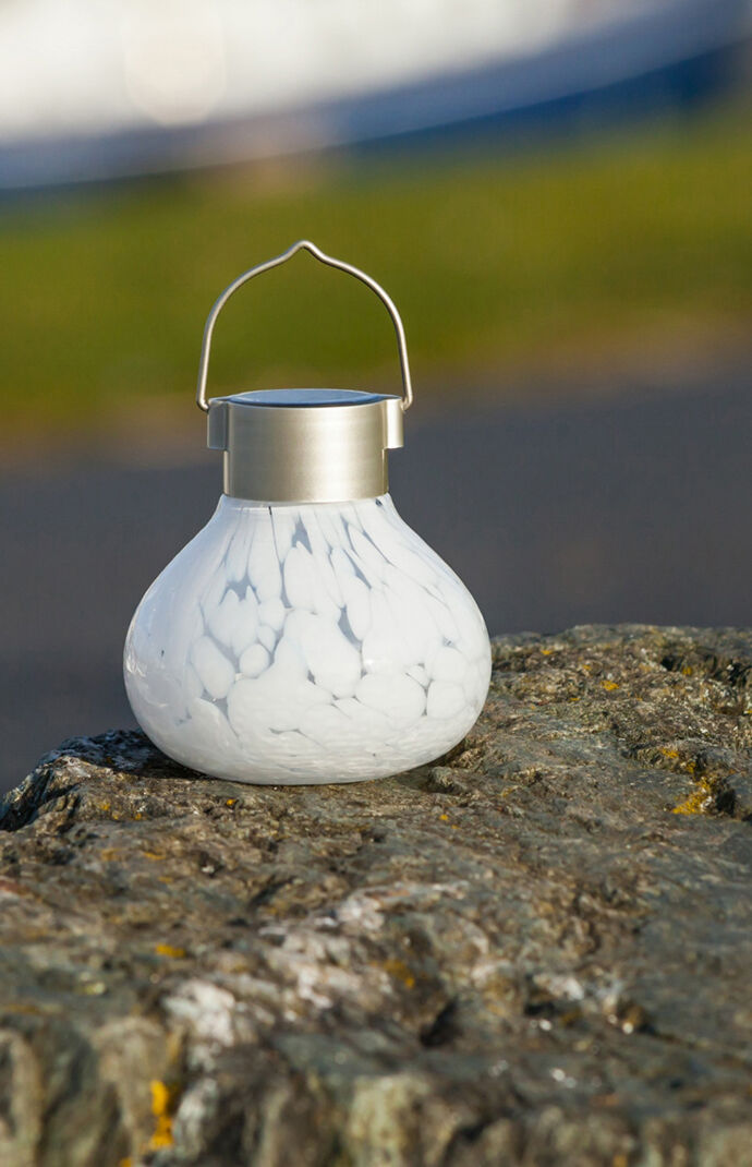 White Solar Tea Lantern