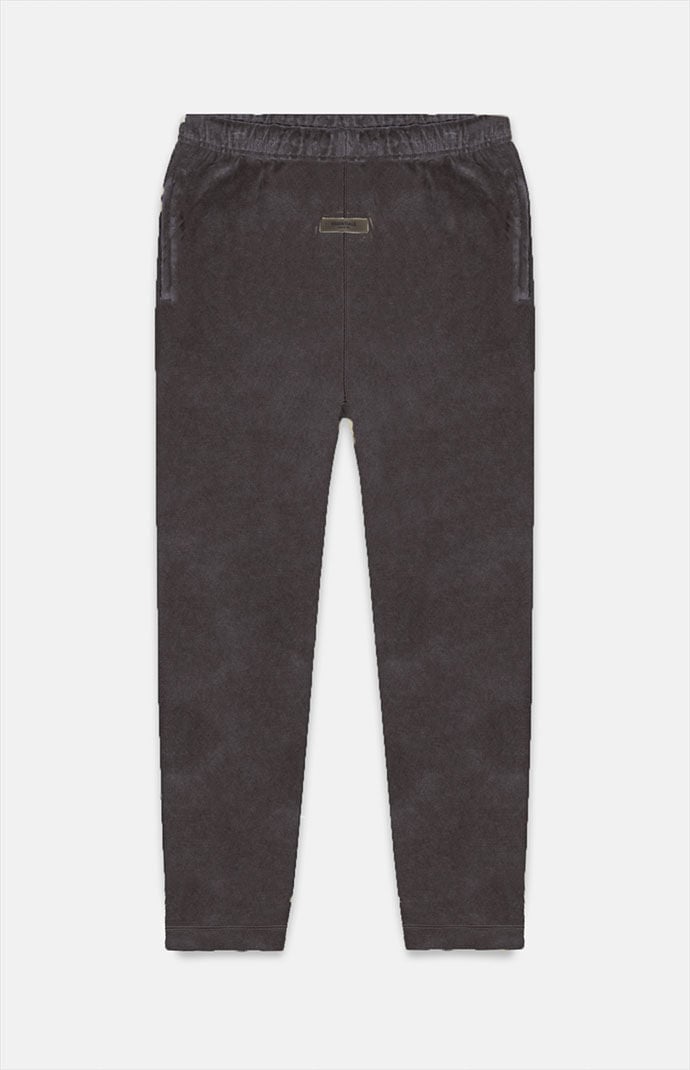 피어오브갓 에센셜 팬츠 Fear Of God Essentials Womens Off Black Terry Cloth Resort Pants