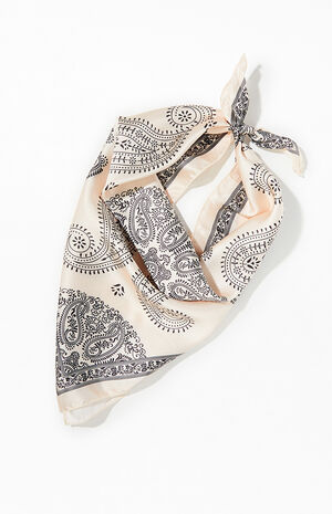 Ivory Tie Bandana Scarf image number 1