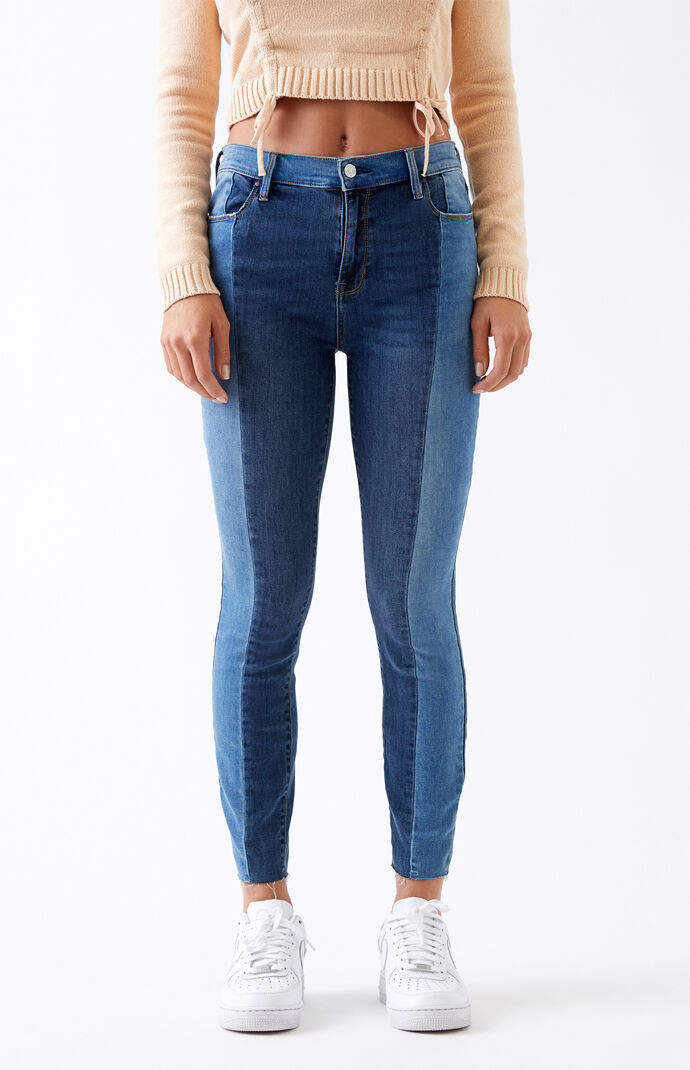 pacsun two tone jeans