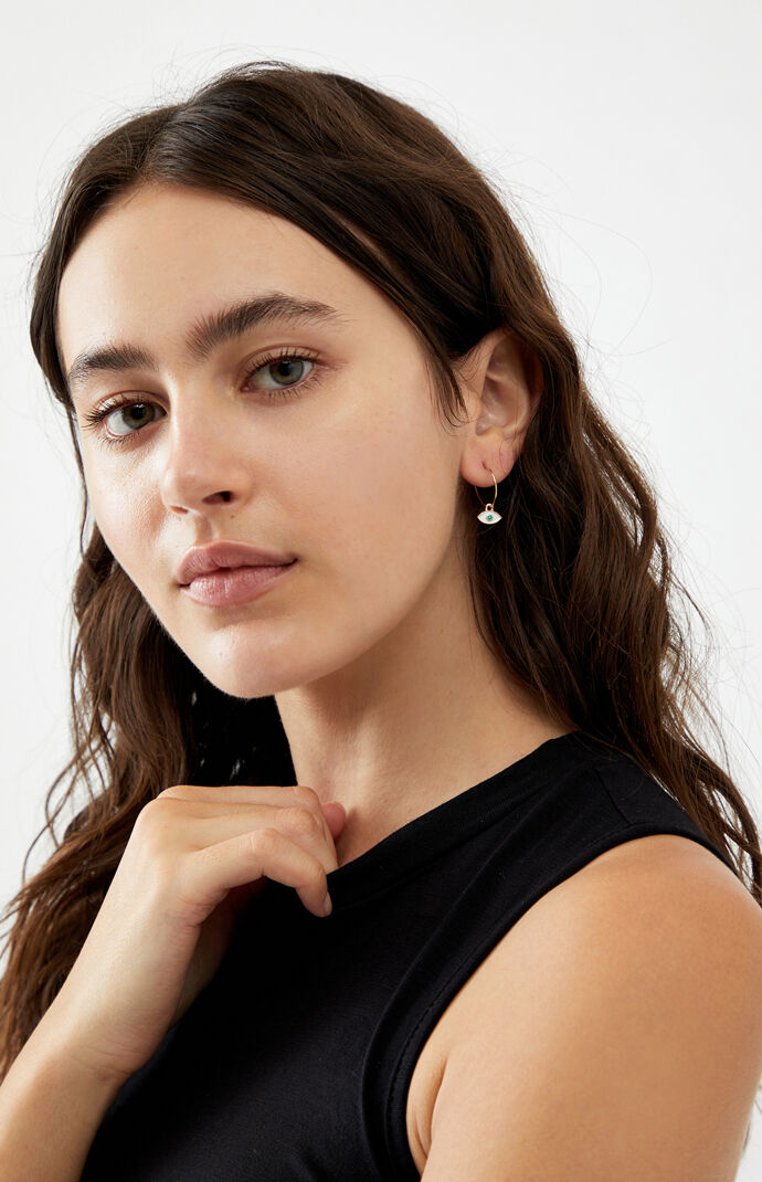 4 Pack Evil Eye Earrings