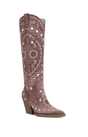 Women's Aamina Pink Western Boots image number 2