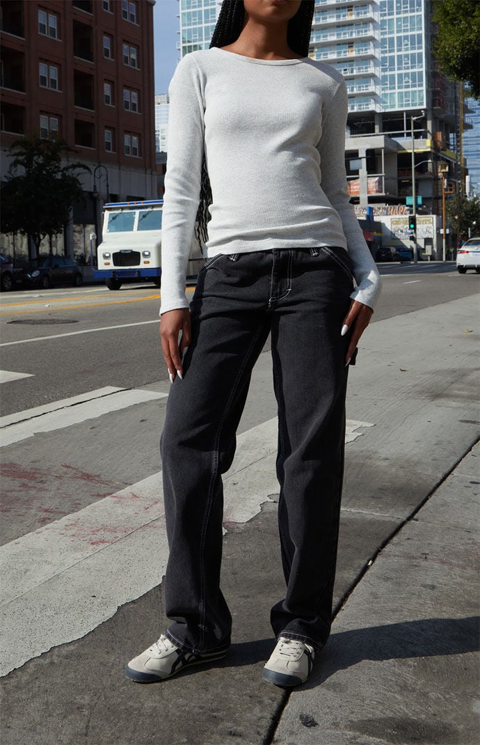 John Galt Silver Leah Long Sleeve Top