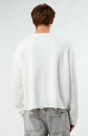 Careless Amime Cropped Sweater image number 4