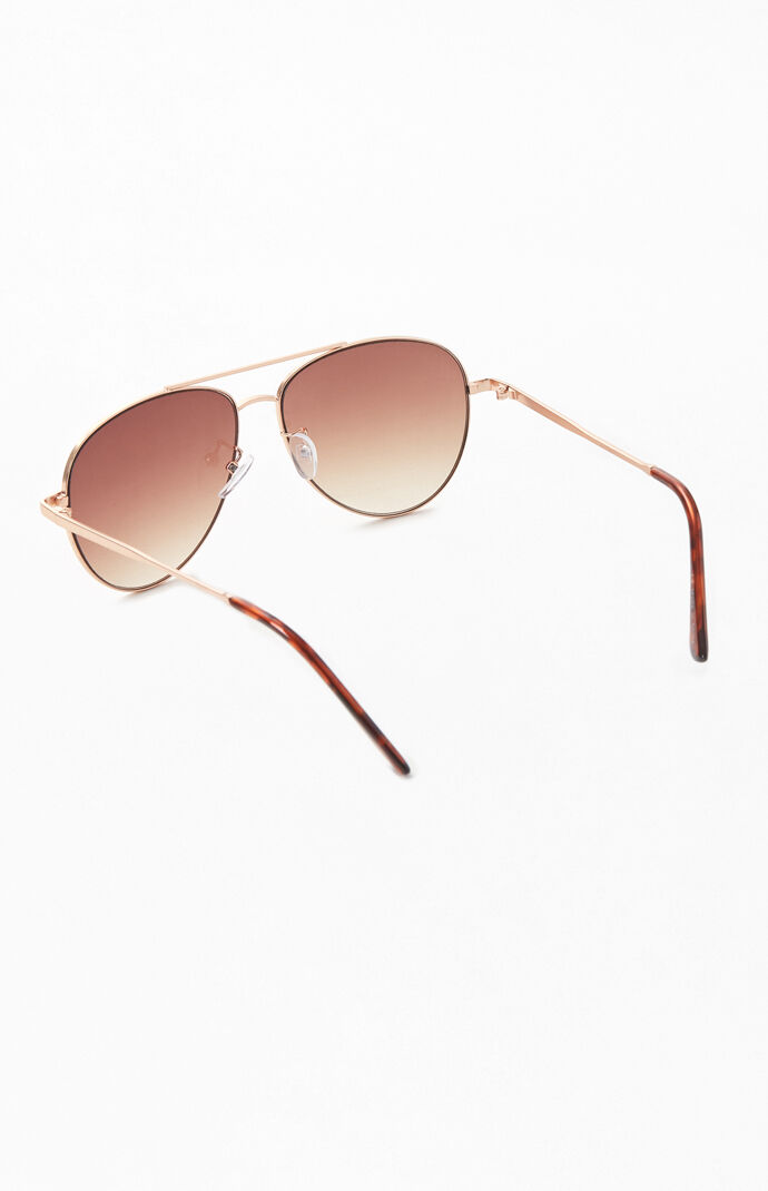 Flat Lens Aviator Sunglasses