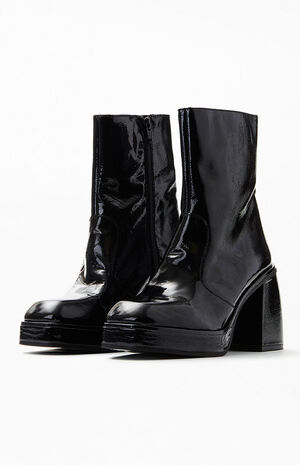 Women's Patent Leather Ruby Shine Platform Boots image number 2
