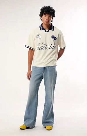 Bennett Baggy Flare Jeans Light Blue image number 2
