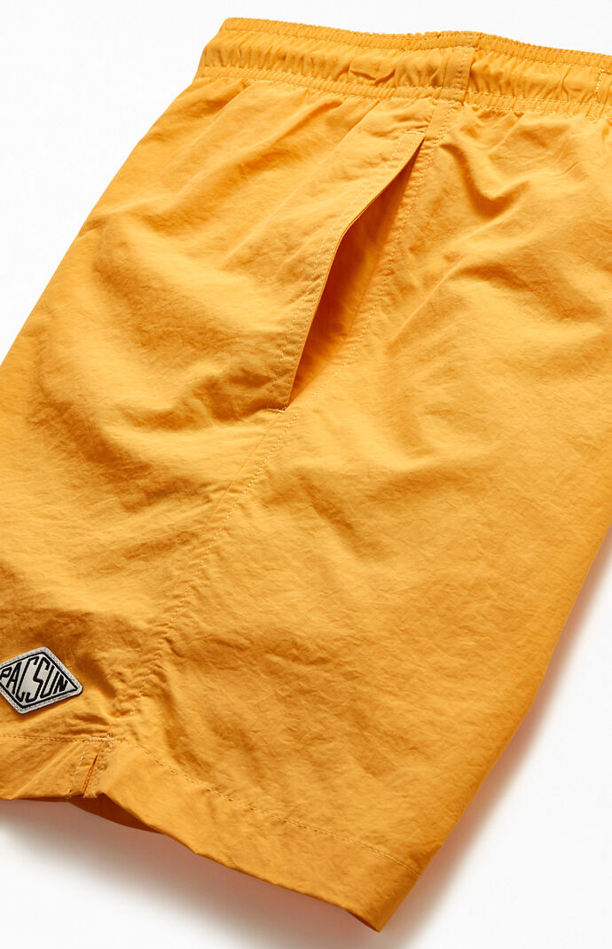 Solid Color 17" Swim Trunks