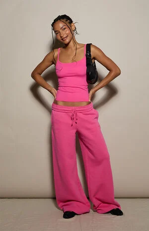 Ultra Soft Fleece Baggy Sweatpants image number 1