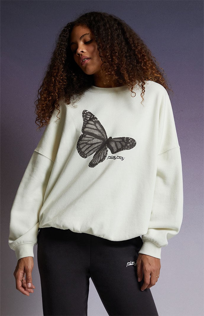 Playboy hoodie with butterfly deals