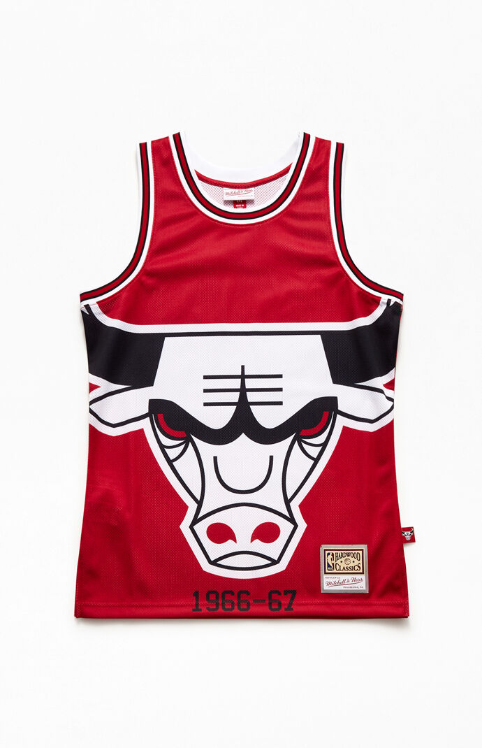 Big Face Bulls Basketball Jersey