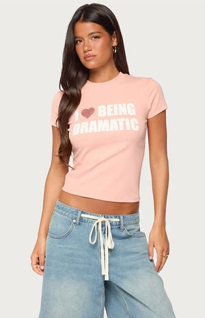 Drama Queen Rhinestone T-Shirt image number 1