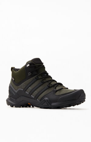 adidas Olive & Black Terrex Swift R2 Mid GTX Shoes | Pacsun