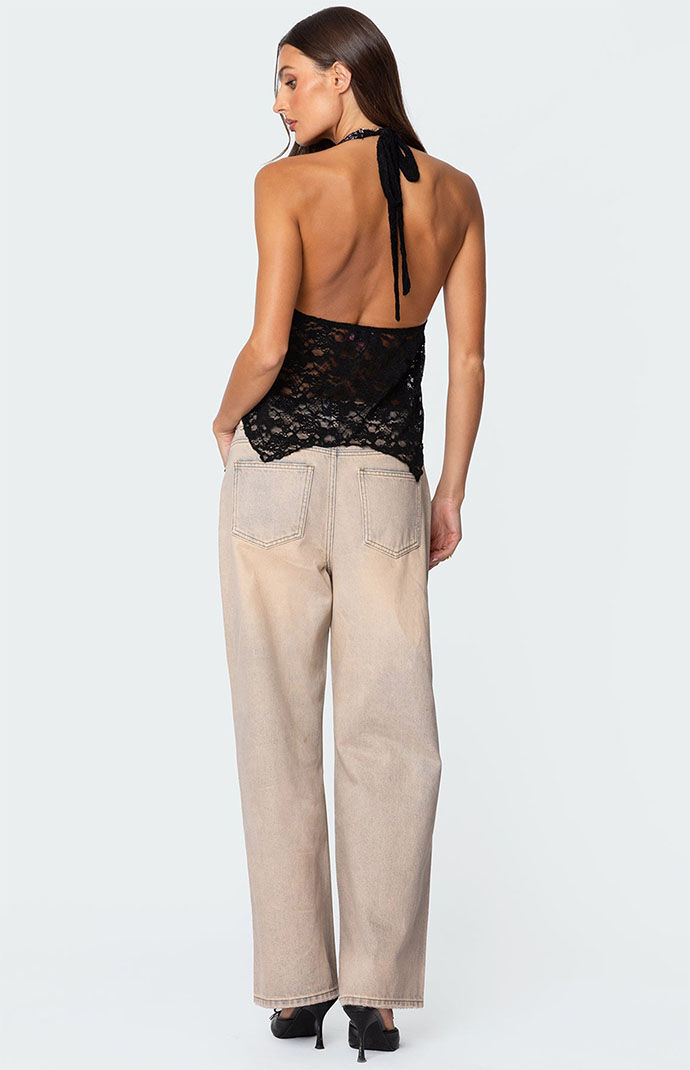 トップス Theredthread S lace up halter tops THEREDTHREAD / ザレッドスレッド】S lace up halter tops