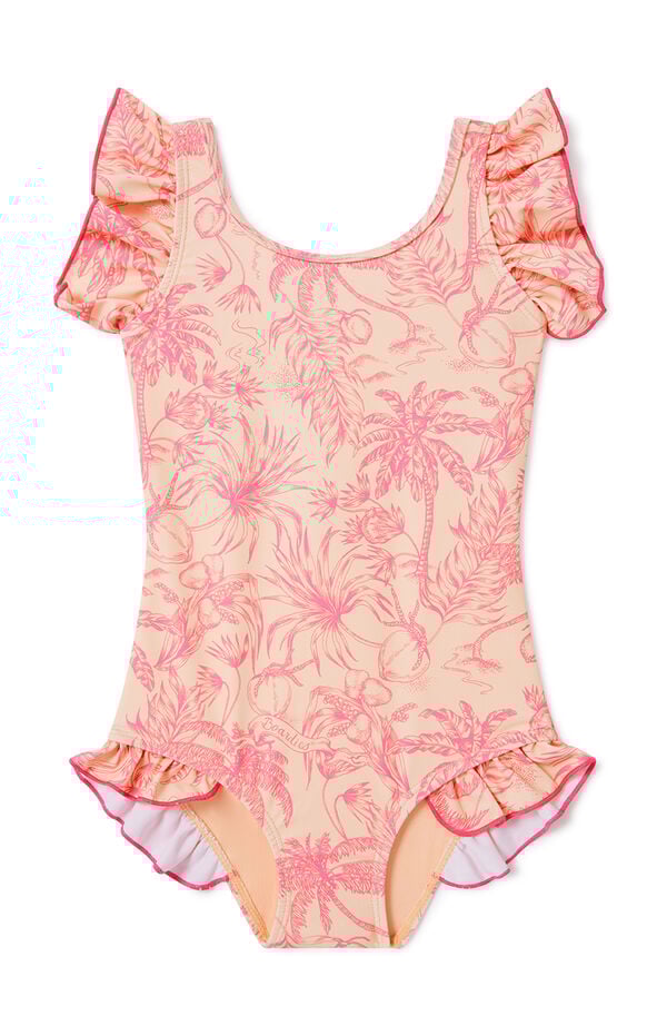 Boardies Kids Peach Please One Piece Swimsuit