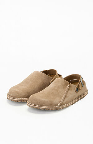 Women's Lutry Premium Suede Clog Gray Taupe image number 2
