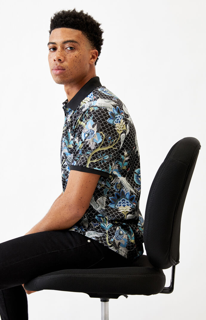 Paisley Flower Polo Shirt