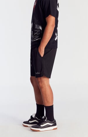 Black Mesh Basketball Shorts image number 3