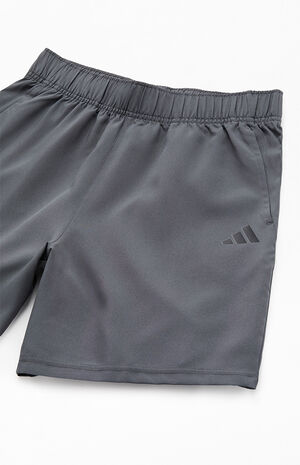 Kids Gray Essentials Woven Shorts image number 2