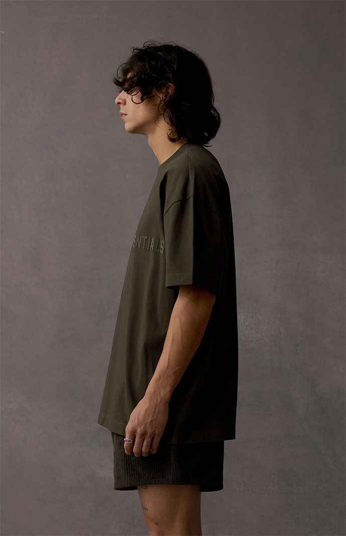 Fear of God Essentials Off Black T Shirt PacSun