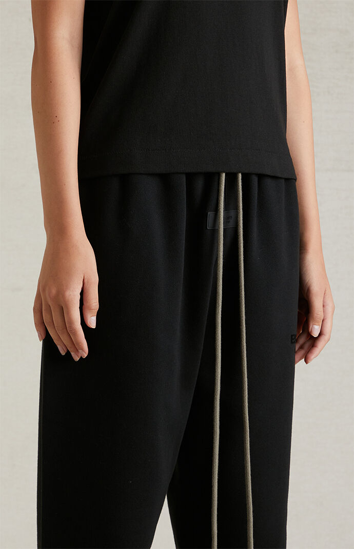 【FOG Essentials】Women's Black Sweatpants Fear of God Essentials Women's Black Sweatpants | PacSun