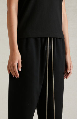 Women's Black Sweatpants image number 5