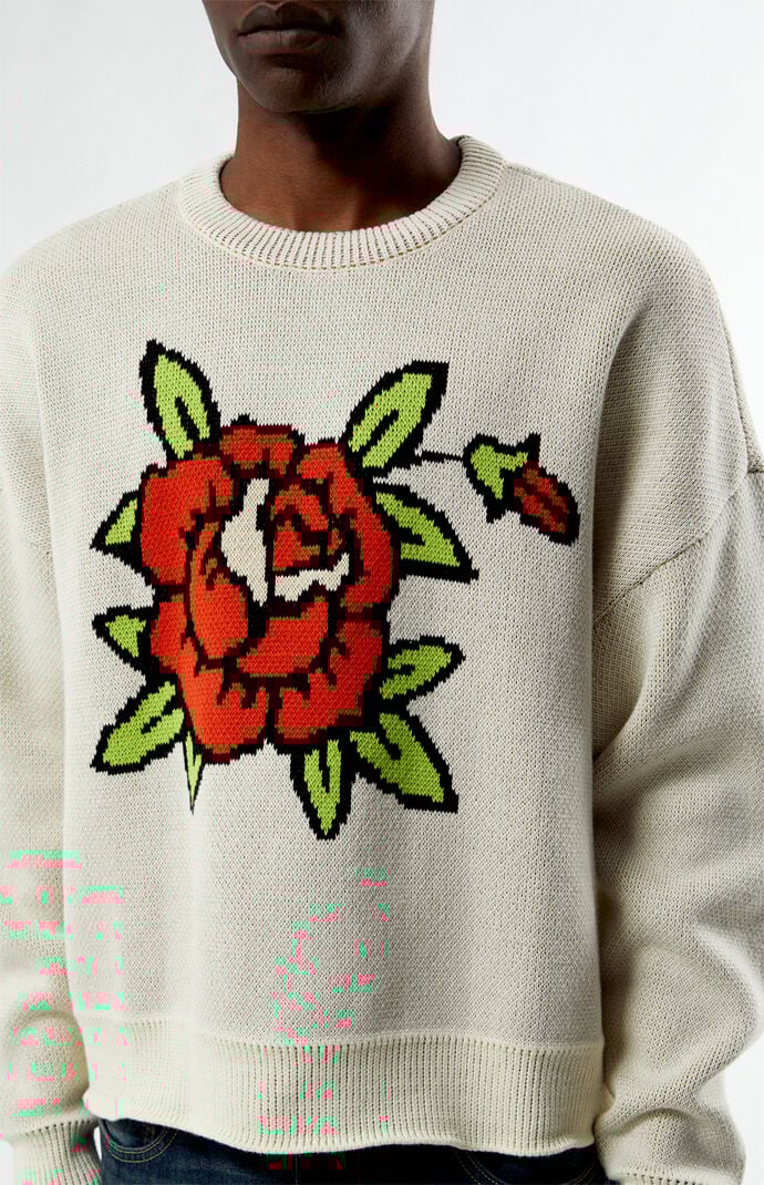 Pacsun Rose Crew Neck Sweater