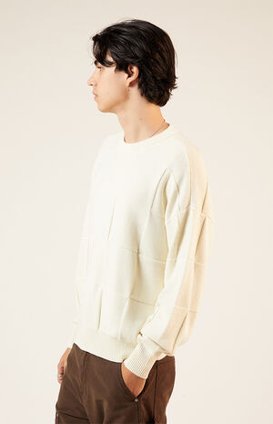 Tonal Checkerboard Jacquard Sweater image number 2