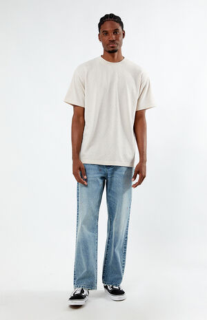 Beige Guide Textured T-Shirt image number 4